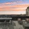 view from rooftop deck at sunset