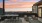 view from rooftop deck at sunset