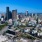 Aerial view of Yesler and downtown Seattle