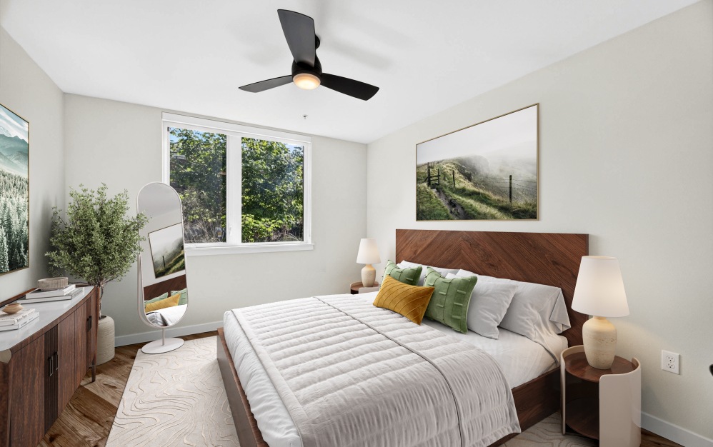 1x1 - C25 - 1 bedroom floorplan layout with 1 bathroom and 883 - 886 square feet (Bedroom)