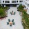 seating areas in outdoor courtyard