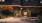 lit lobby entrance at night