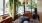 seating area with green moss accents