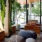 seating area with green moss accents