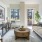 living room with large windows